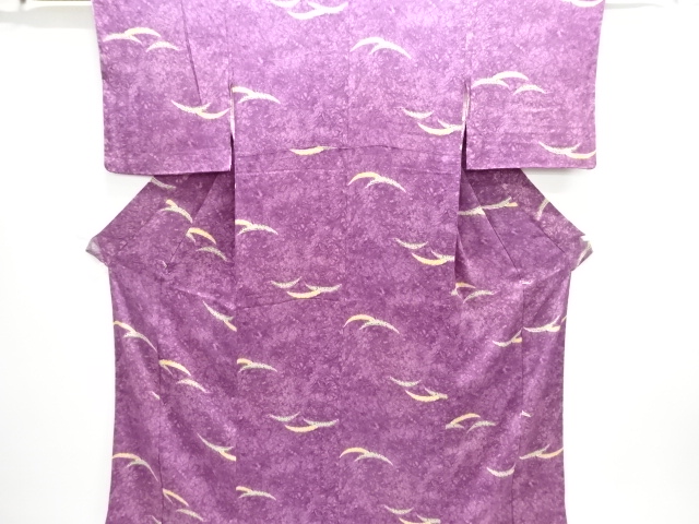 大正ロマン　錦紗雪芝模様着物